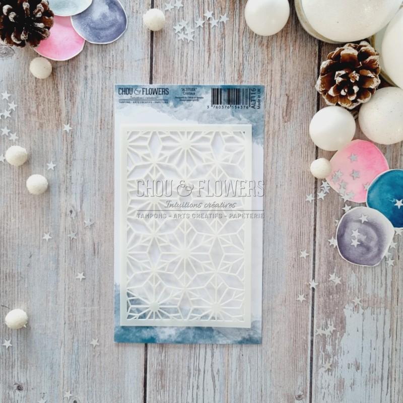 Pochoir de la collection Altitude de Chou & Flowers