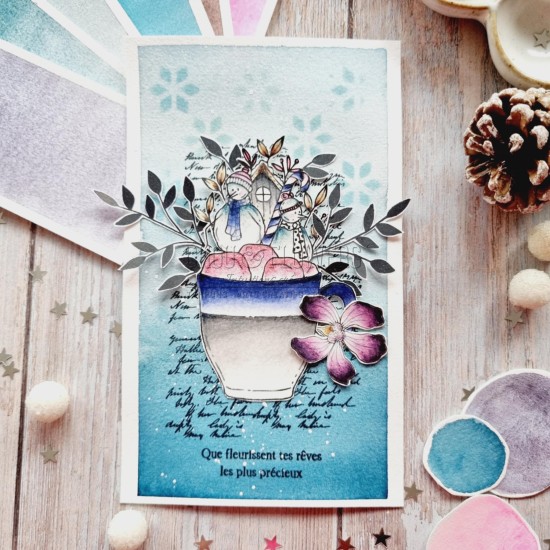 Pochoir de la collection Altitude de Chou & Flowers