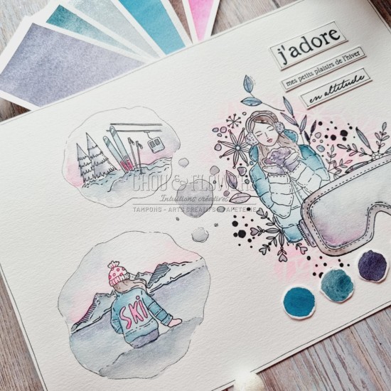 tampon de la collection Altitude de Chou & Flowers