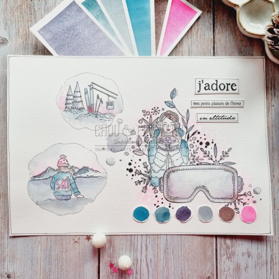 tampon de la collection Altitude de Chou & Flowers