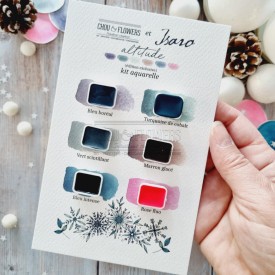 kit aquarelle en collaboration avec Isaro pour la collection Altitude