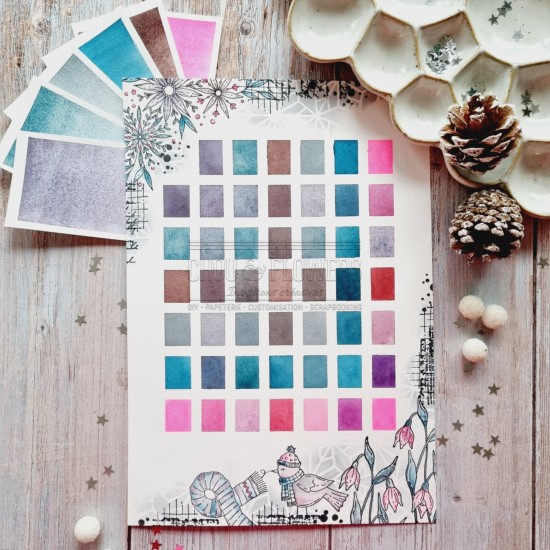 kit aquarelle en collaboration avec Isaro pour la collection Altitude