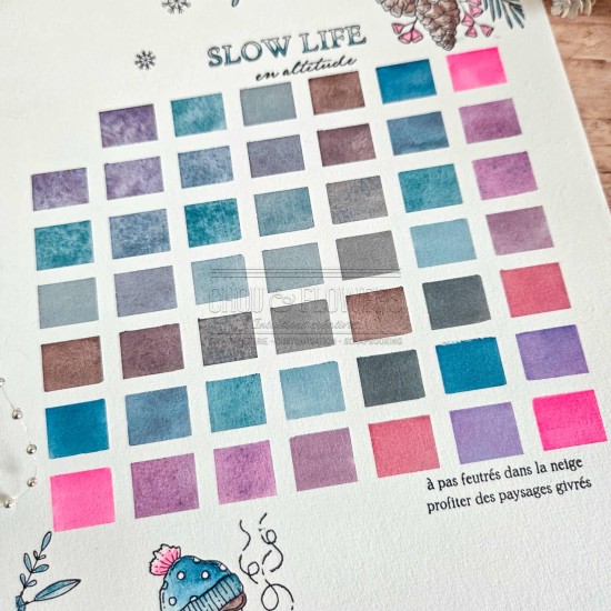 kit aquarelle en collaboration avec Isaro pour la collection Altitude