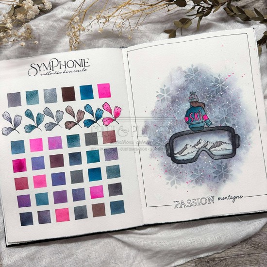 kit aquarelle en collaboration avec Isaro pour la collection Altitude