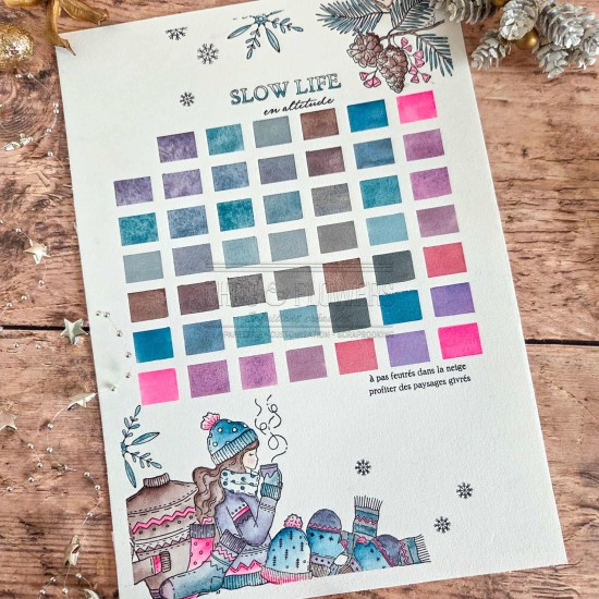 kit aquarelle en collaboration avec Isaro pour la collection Altitude
