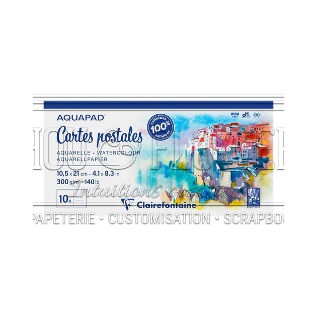 carnet aquapad 7.5X14.8 cm 100% cellulose