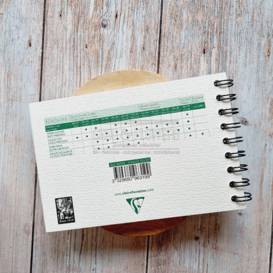 carnet spirales 12 feuilles grain torchon 300g 100% coton