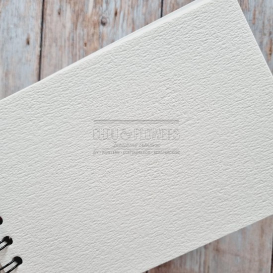 carnet spirales 12 feuilles grain torchon 300g 100% coton