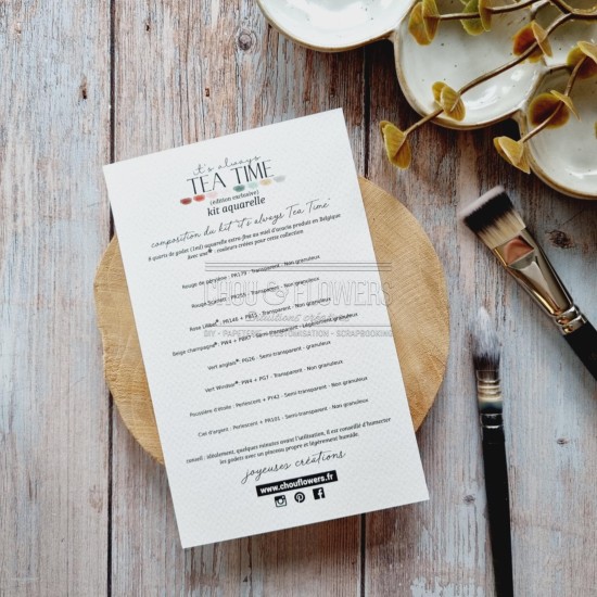 kit aquarelle pour la collection it's always tea time