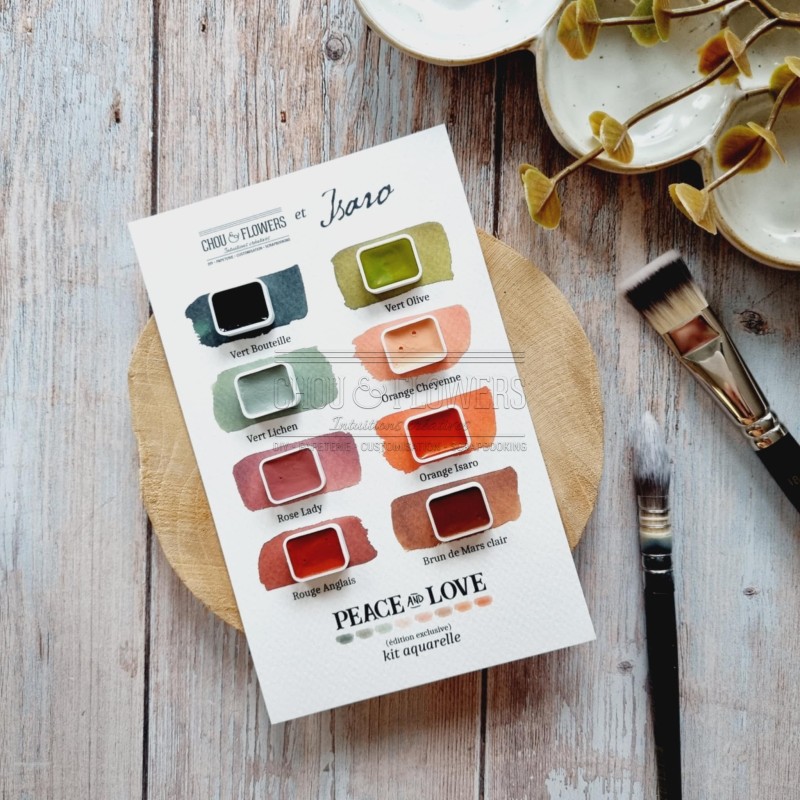 KIT AQUARELLE PEACE AND LOVE
