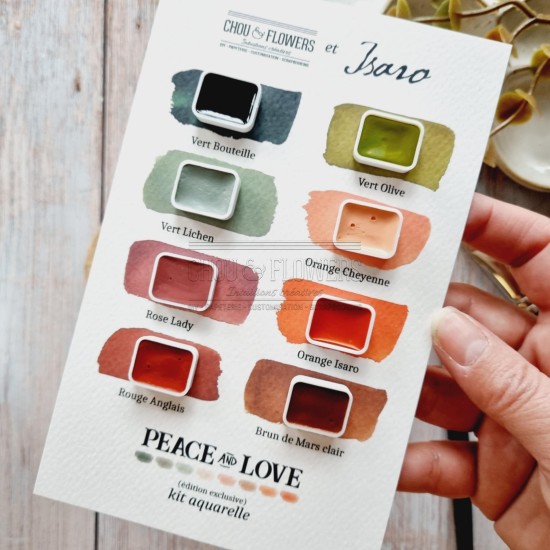 KIT AQUARELLE PEACE AND LOVE