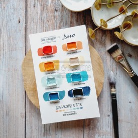 set aquarelle souvenirs d'été