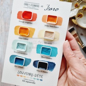 set aquarelle souvenirs d'été