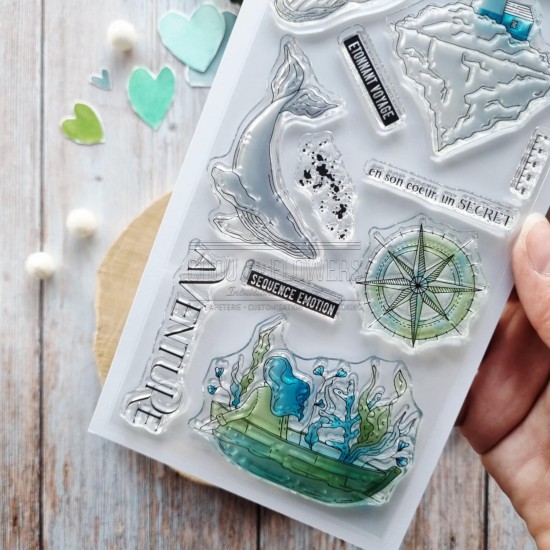 clear Etonnant voyage de la capsule coeur givré