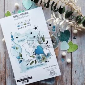 clear Goutte givrée de la capsule coeur givré