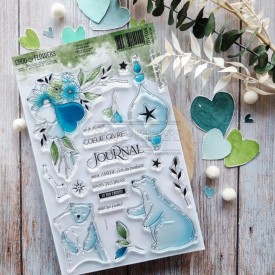 clear Goutte givrée de la capsule coeur givré