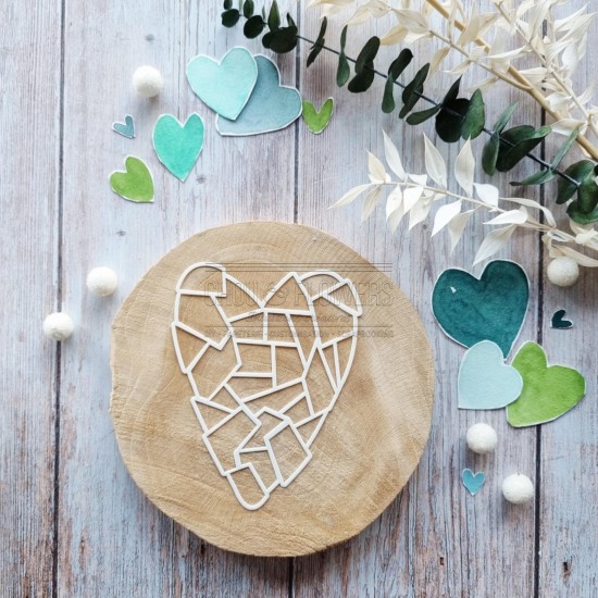 masque coeur glacé de la capsule coeur givré