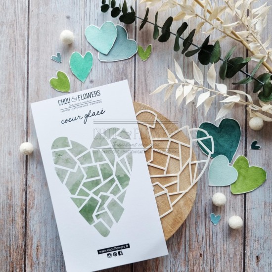 masque coeur glacé de la capsule coeur givré