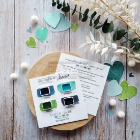 kit aquarelle Coeur givré