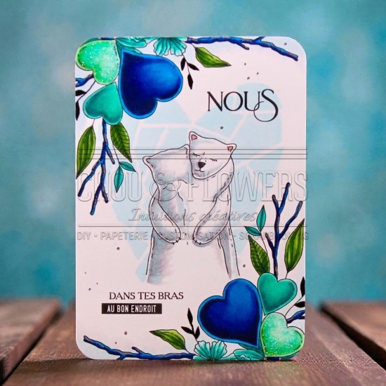 masque coeur glacé de la capsule coeur givré