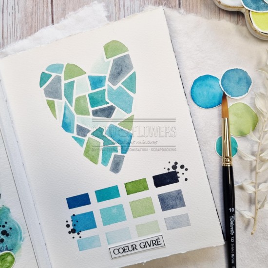 masque coeur glacé de la capsule coeur givré