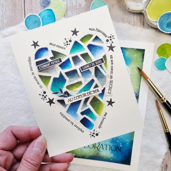 masque coeur glacé de la capsule coeur givré