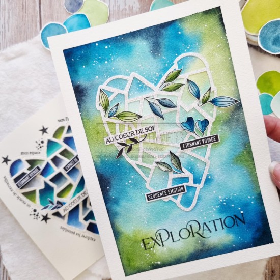 masque coeur glacé de la capsule coeur givré