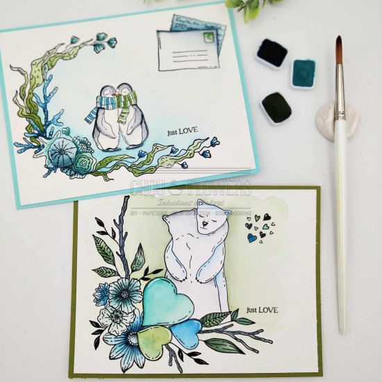 clear Goutte givrée de la capsule coeur givré