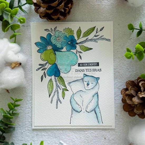 clear Goutte givrée de la capsule coeur givré