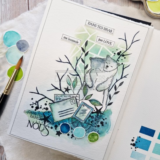 clear Goutte givrée de la capsule coeur givré