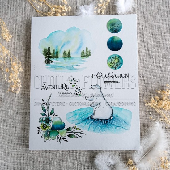 clear Goutte givrée de la capsule coeur givré