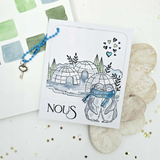 clear Just love de la capsule coeur givré