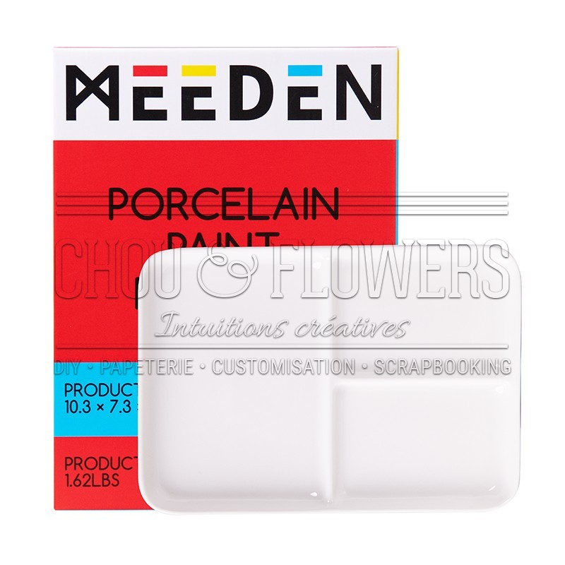 palette pour les mélanges à l'aquarelle