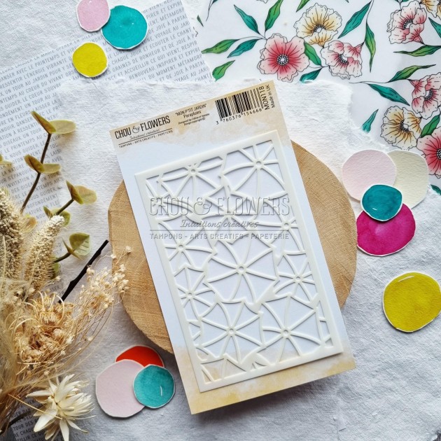 Pochoir Parapluie Chou & Flowers