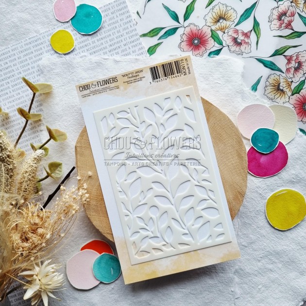 Pochoir feuillage Chou & Flowers