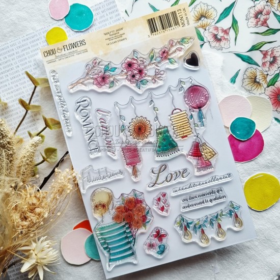 tampon clear Romance de Chou & Flowers