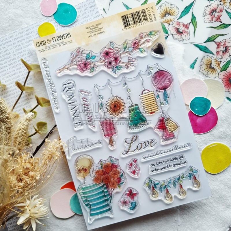 tampon clear Romance de Chou & Flowers