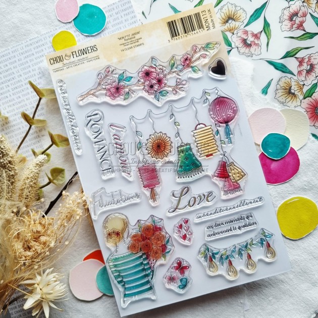 tampon clear Romance de Chou & Flowers