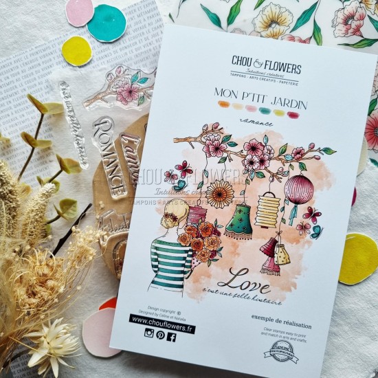 tampon clear Romance de Chou & Flowers