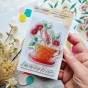 tampon clear tasse en fleur de Chou & Flowers