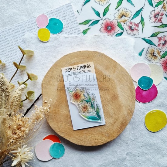 tampon clear jonquille de Chou & Flowers