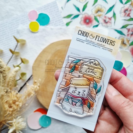 tampon clear doudou à paris de Chou & Flowers