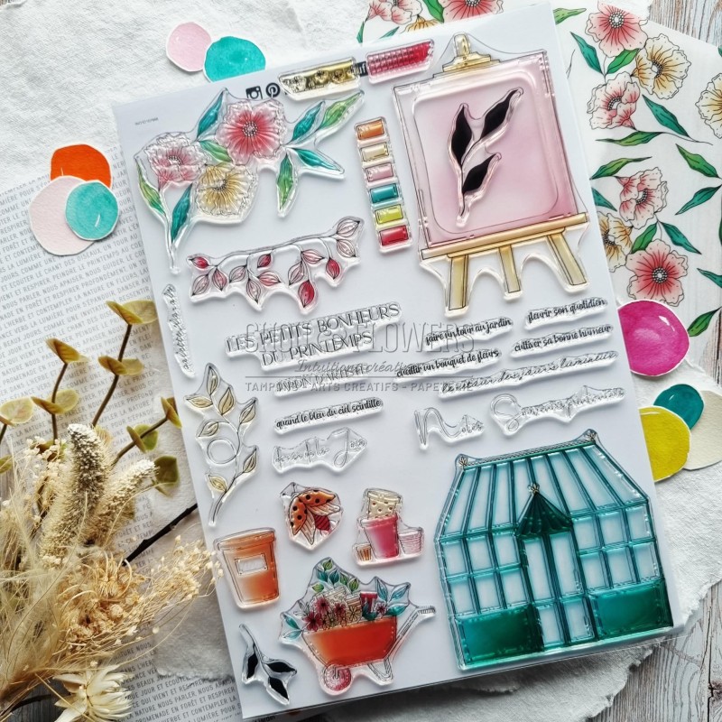 tampon clear Jardin d'artiste de Chou & Flowers
