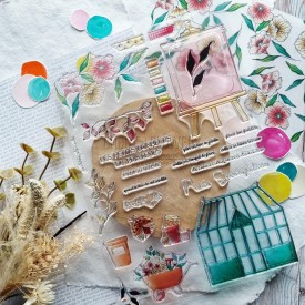 tampon clear Jardin d'artiste de Chou & Flowers