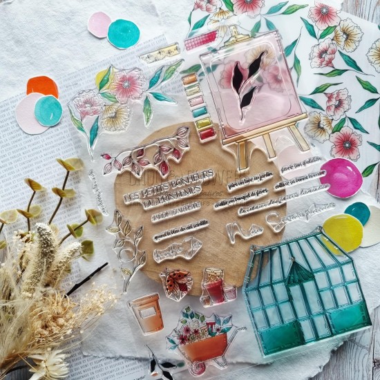 tampon clear Jardin d'artiste de Chou & Flowers