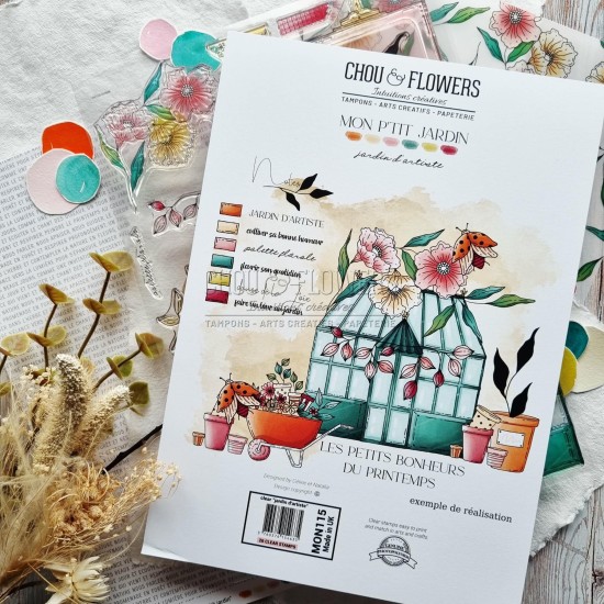 tampon clear Jardin d'artiste de Chou & Flowers