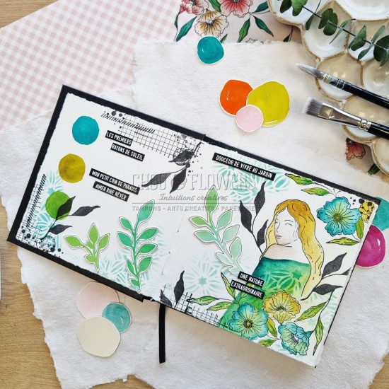 Pochoir feuillage Chou & Flowers