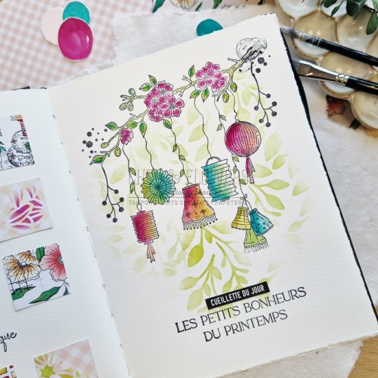 Pochoir feuillage Chou & Flowers