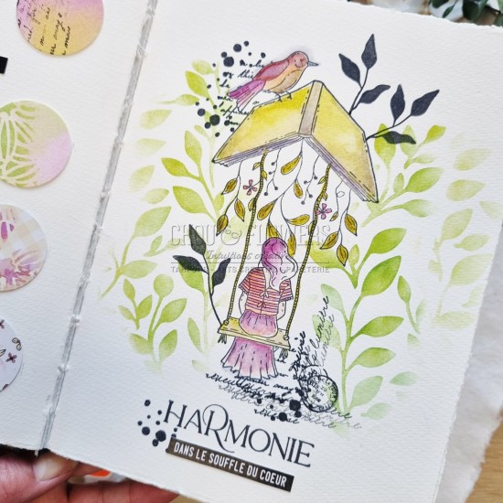 Pochoir feuillage Chou & Flowers