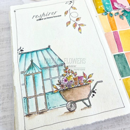 tampon clear Jardin d'artiste de Chou & Flowers